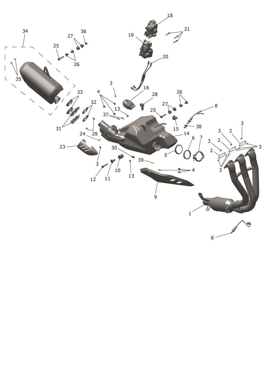 Exhaust System exploded diagram