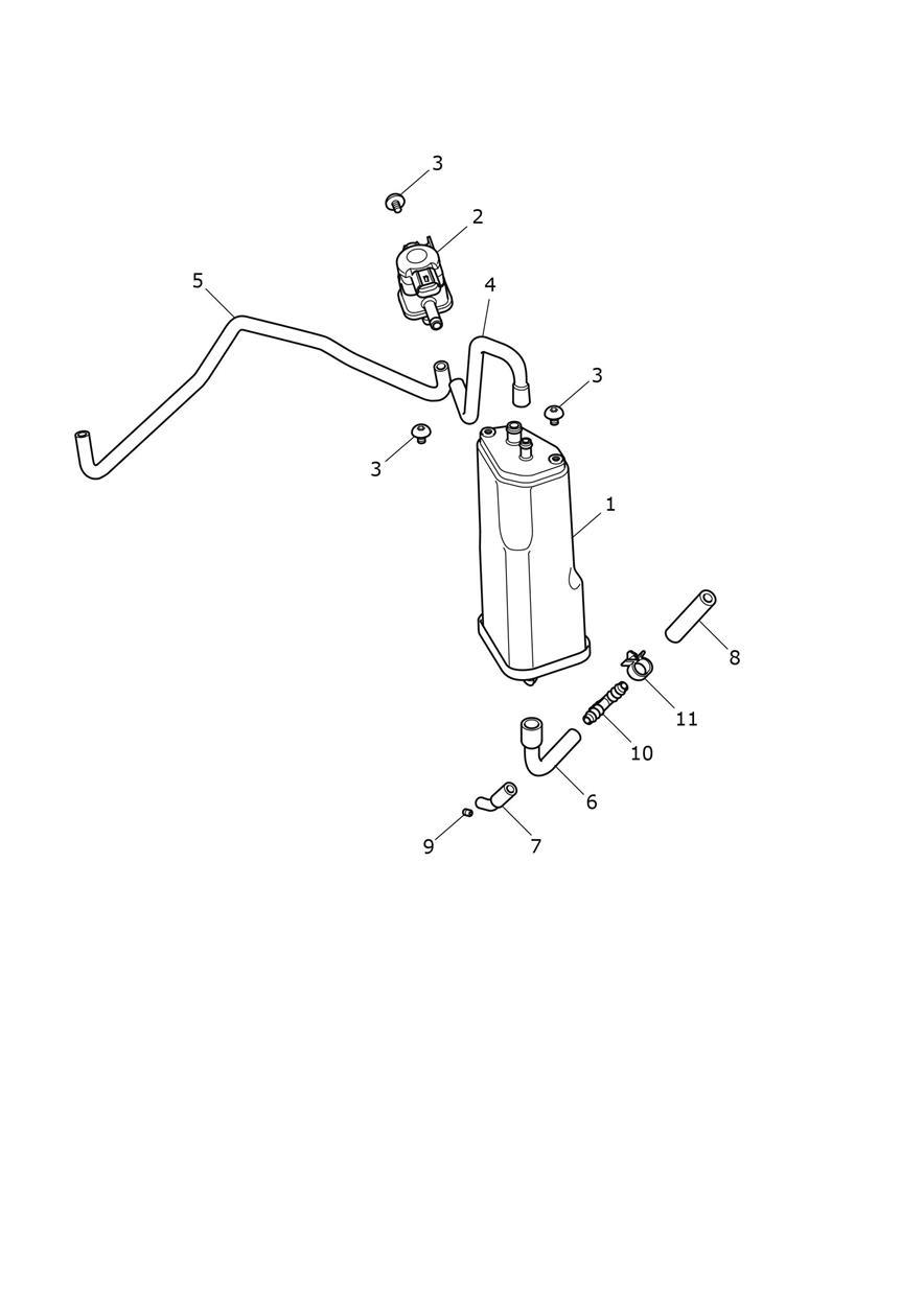 Evap System exploded diagram