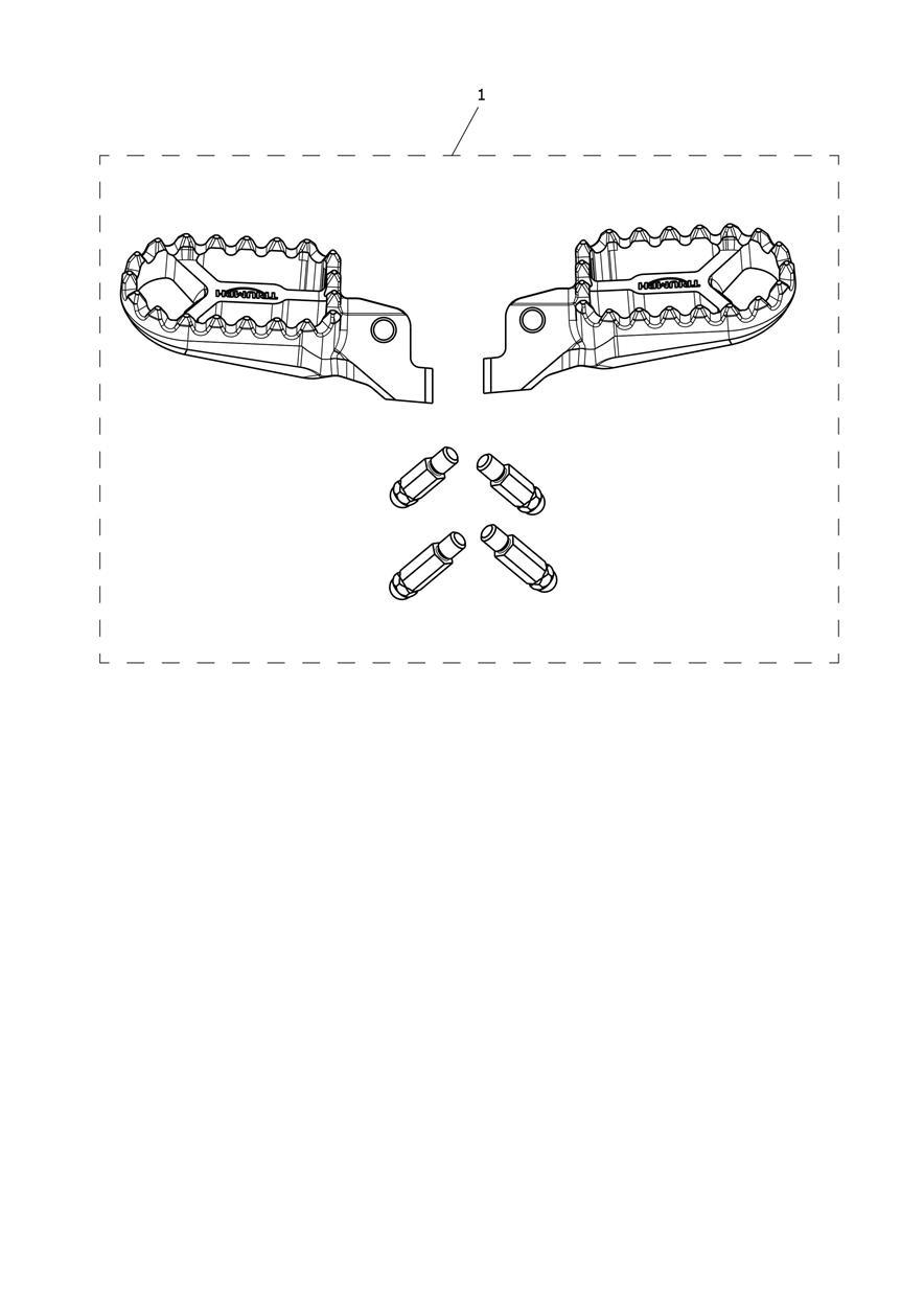 Footrest Kit exploded diagram
