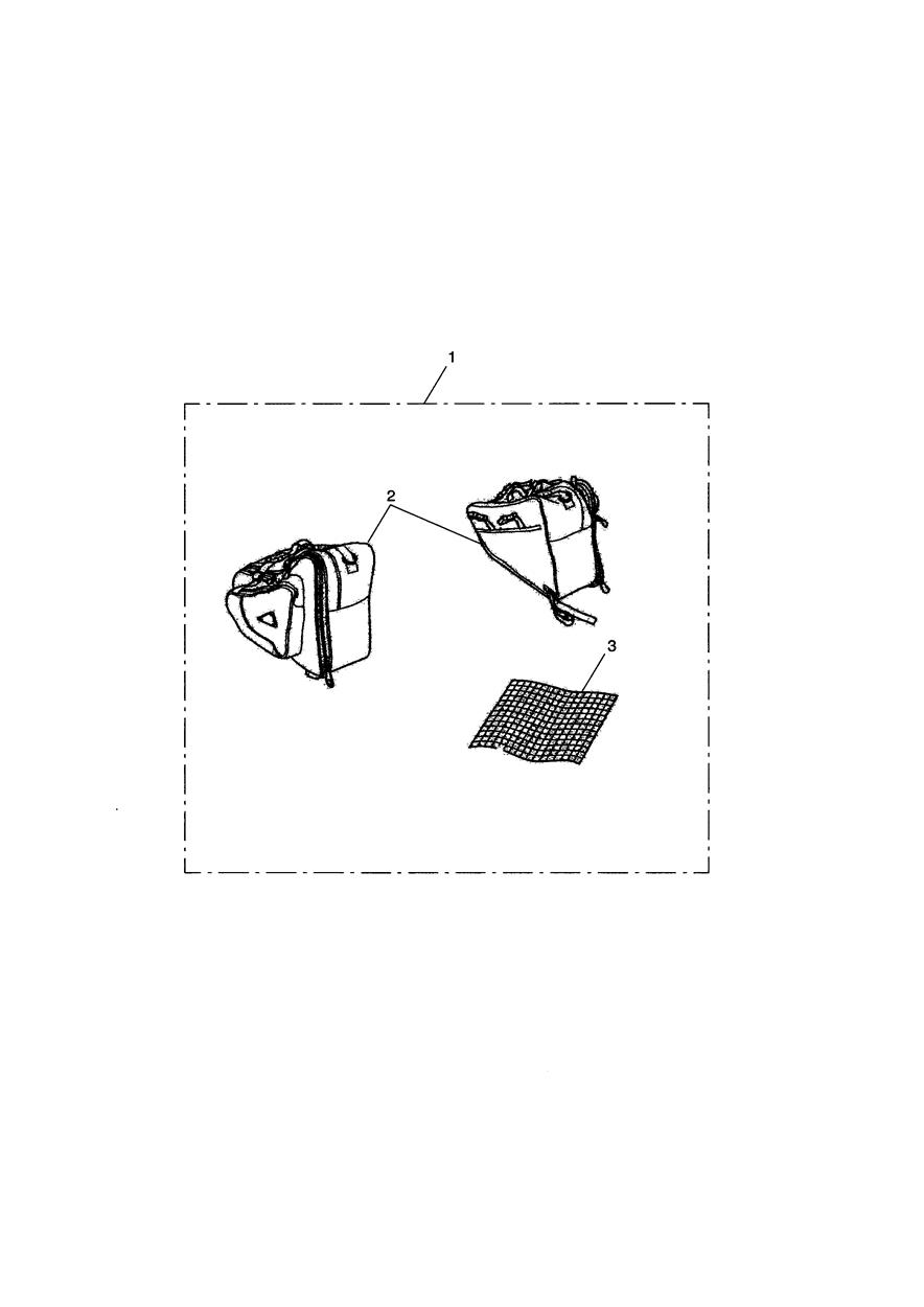 Sports Throwover Pannier Kit exploded diagram