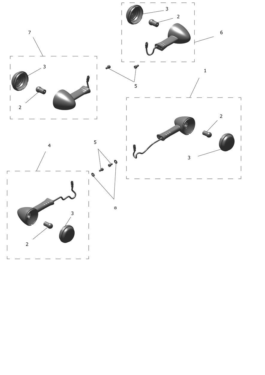 Indicators exploded diagram