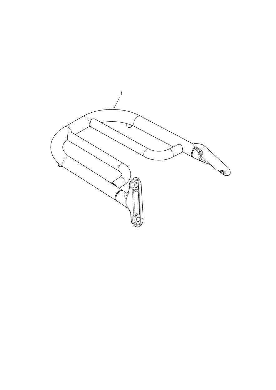 Luggage Rack, Chrome exploded diagram
