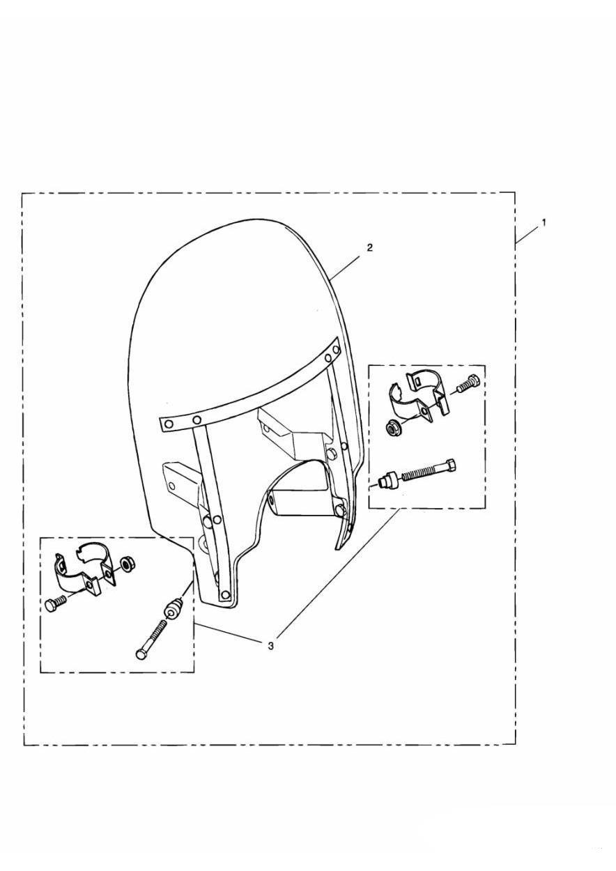 Roadster Screen exploded diagram