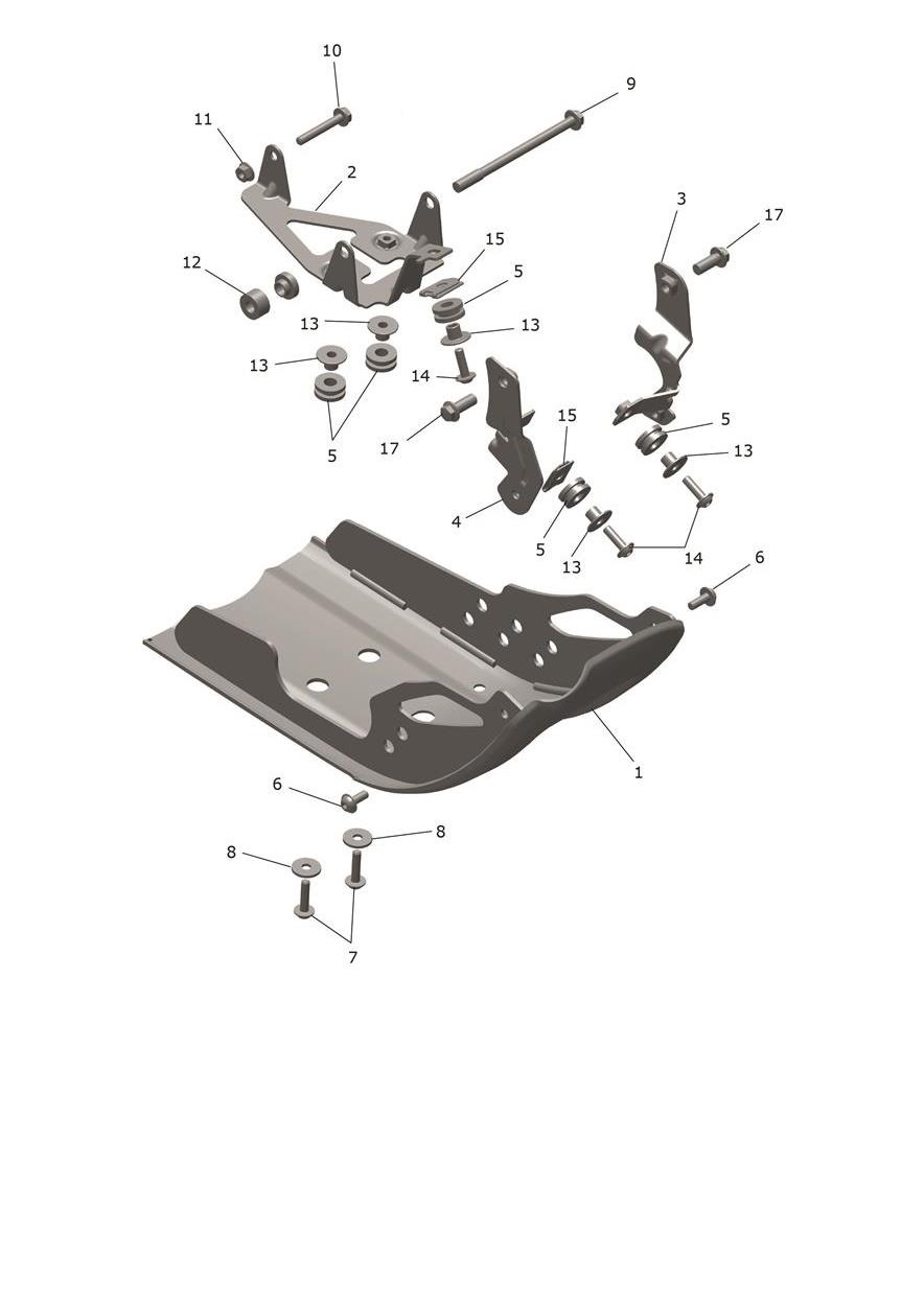 Sumpguard exploded diagram