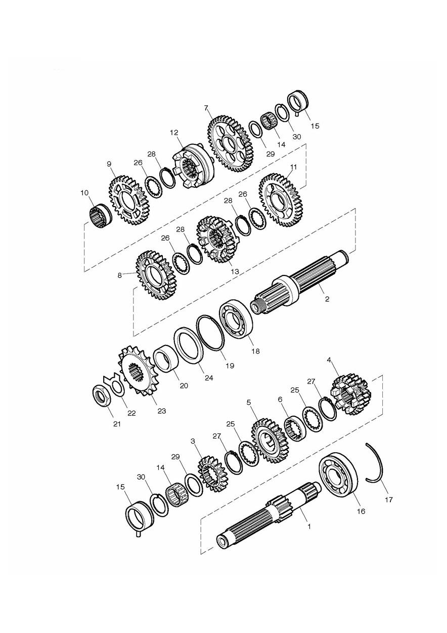 Transmission exploded diagram