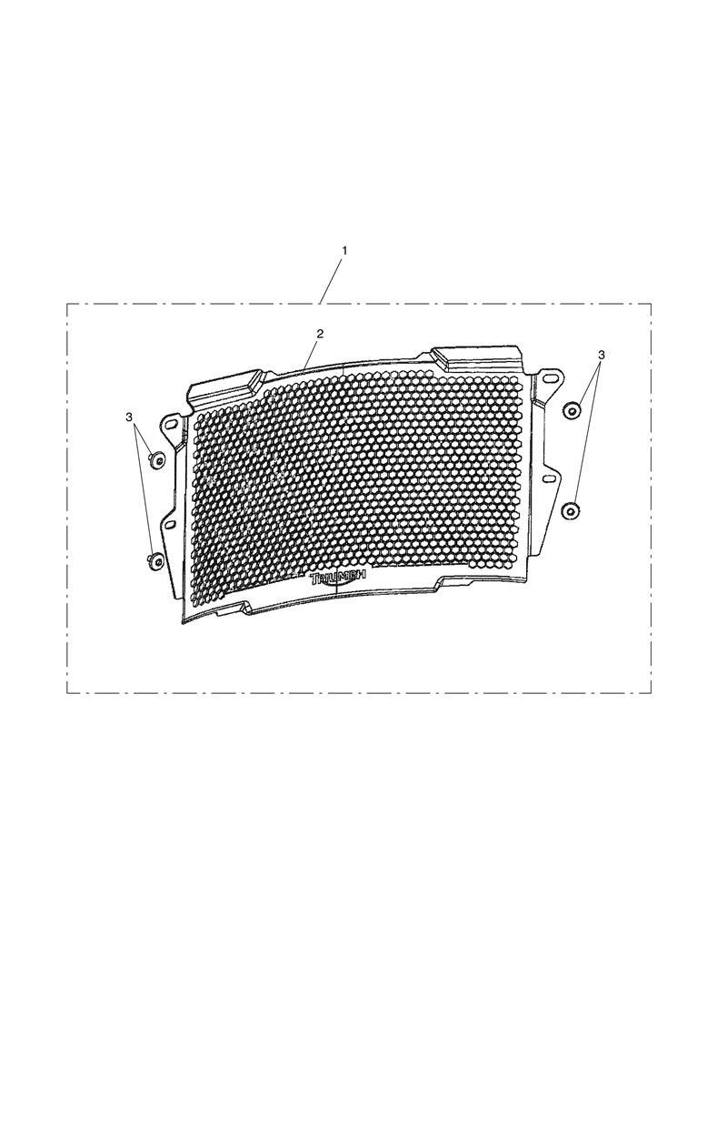 Radiator Guard Kit exploded diagram
