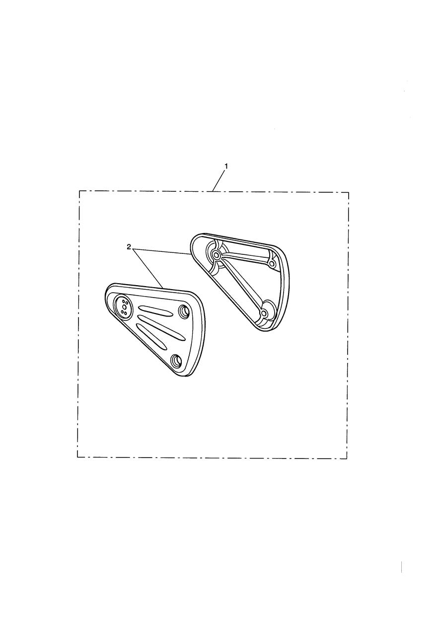 Footrest Hanger Kit, Standard exploded diagram
