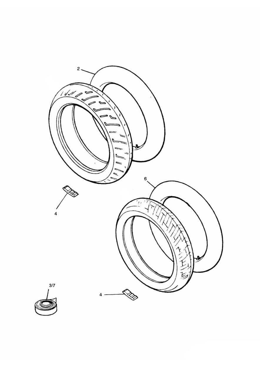 Tyres/Inner Tube exploded diagram