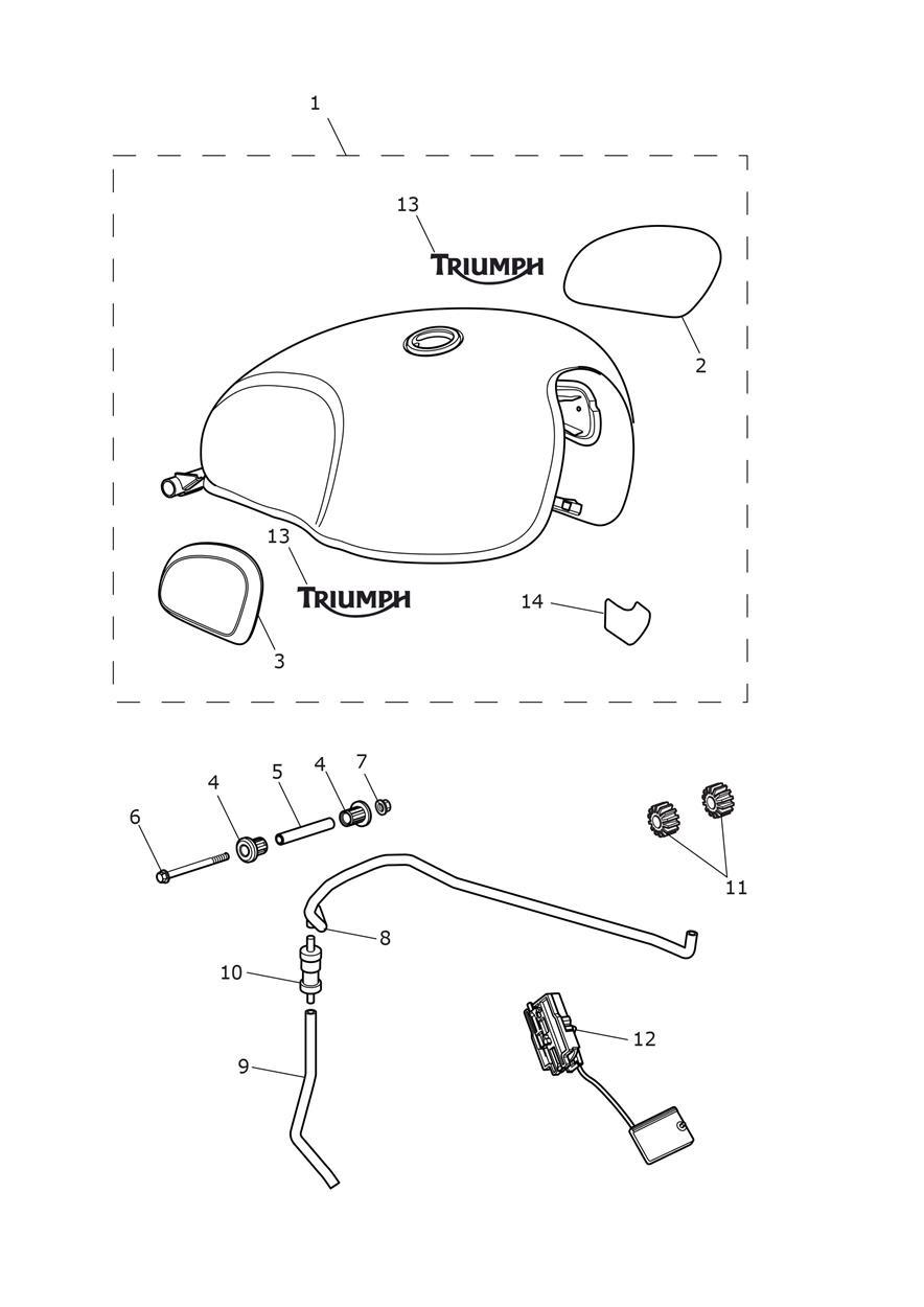 Fuel Tank exploded diagram