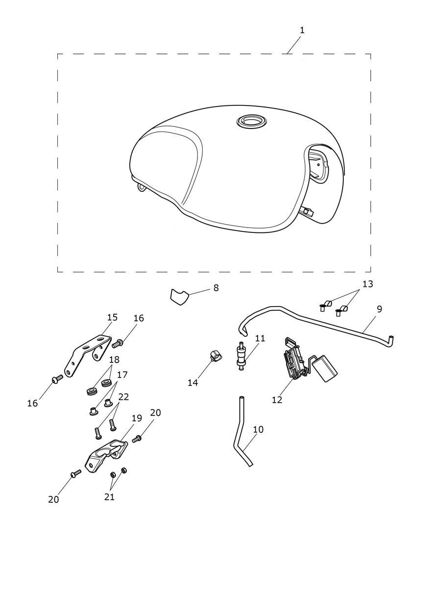 Fuel Tank exploded diagram