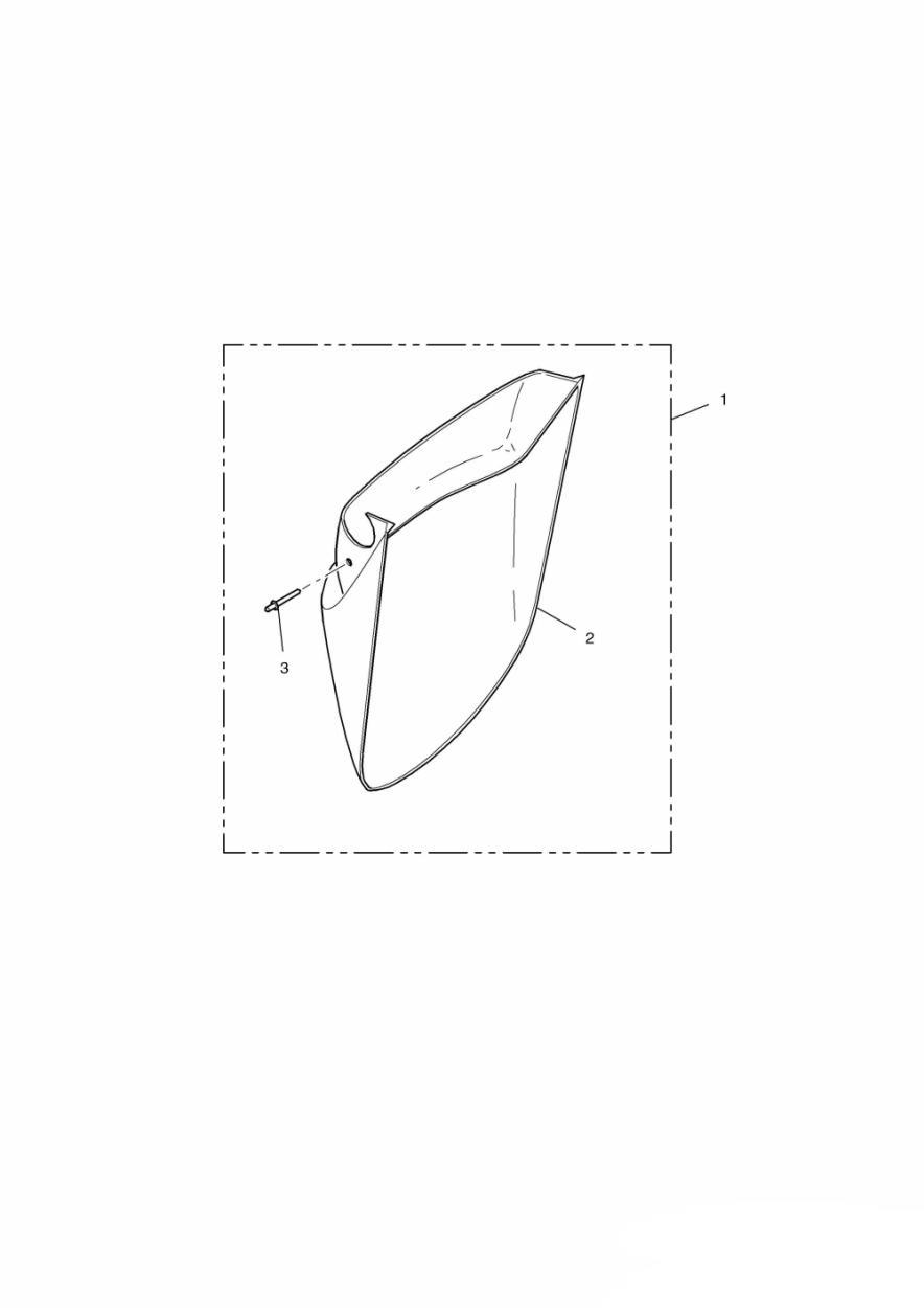 Mudguard Extension Kit, Front exploded diagram