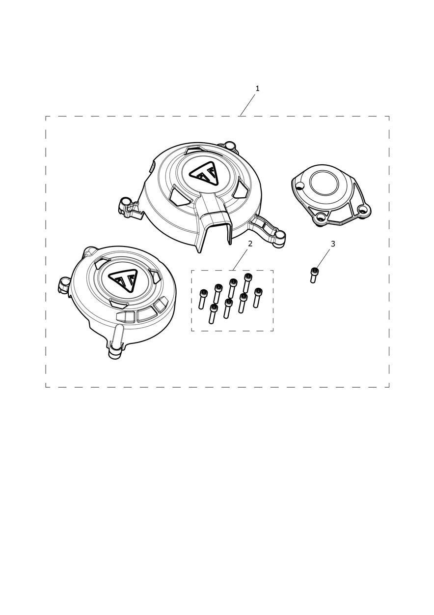 Engine Covers Protector Kit exploded diagram