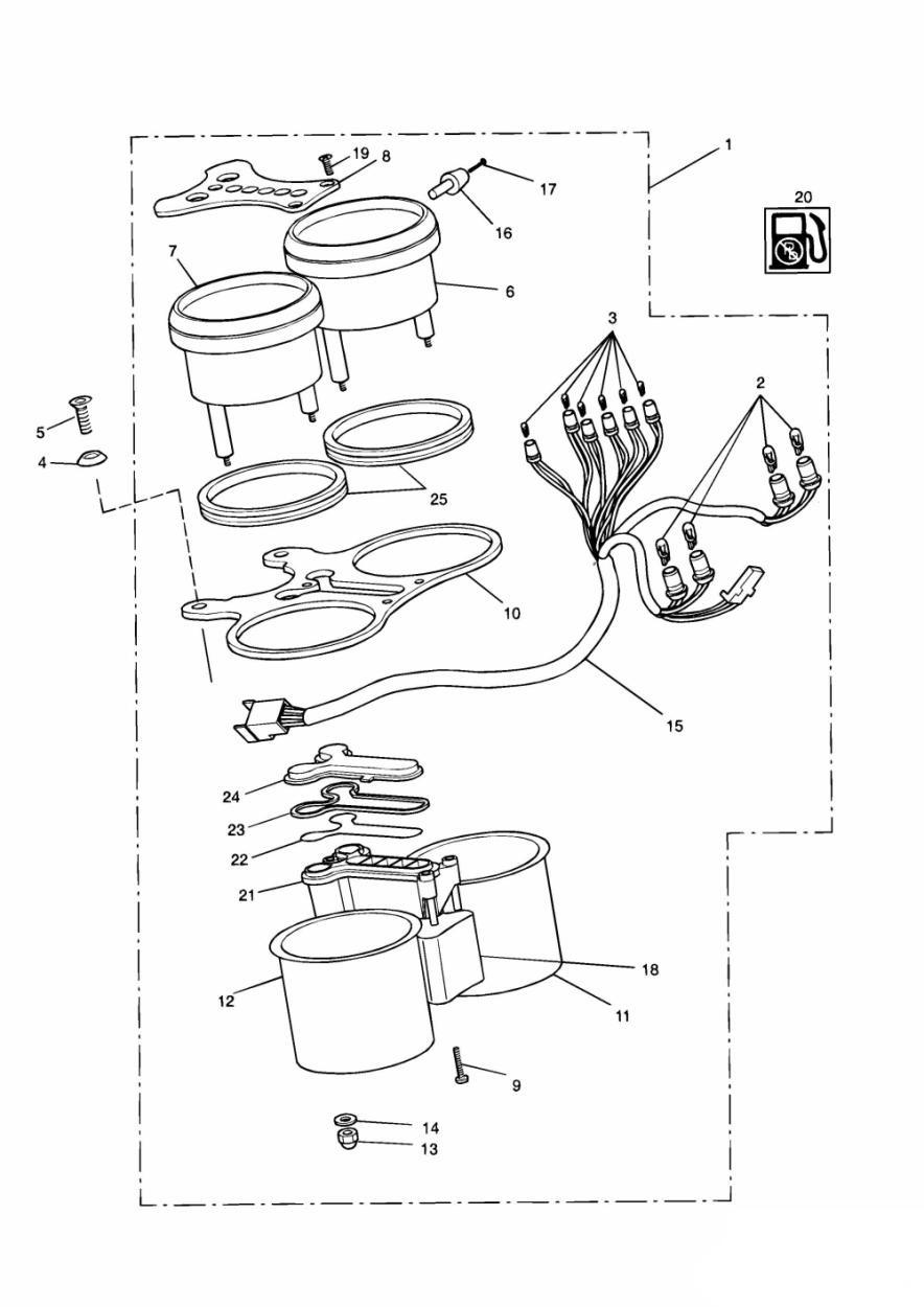 Instruments exploded diagram