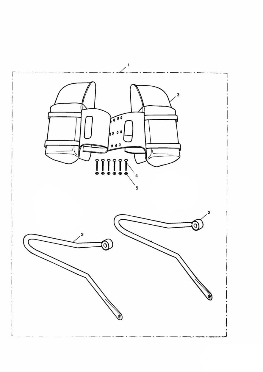 Leather Pannier Kit exploded diagram