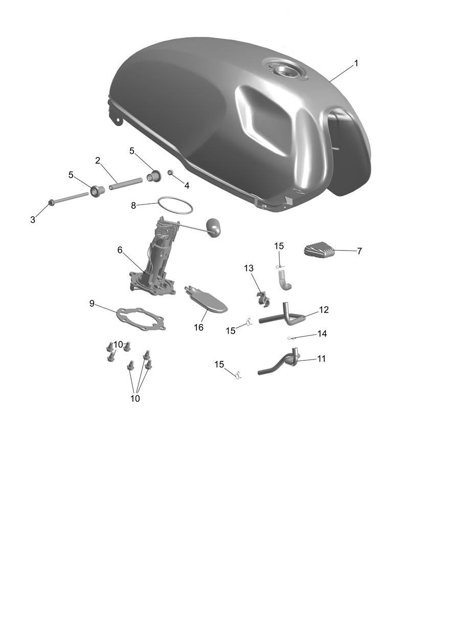 Fuel Tank & Pump exploded diagram