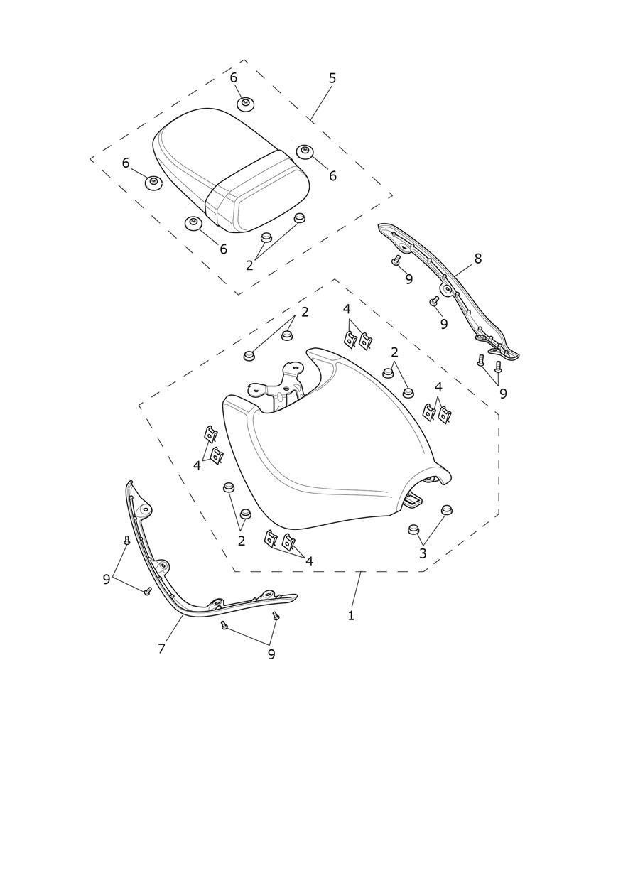 Seats exploded diagram