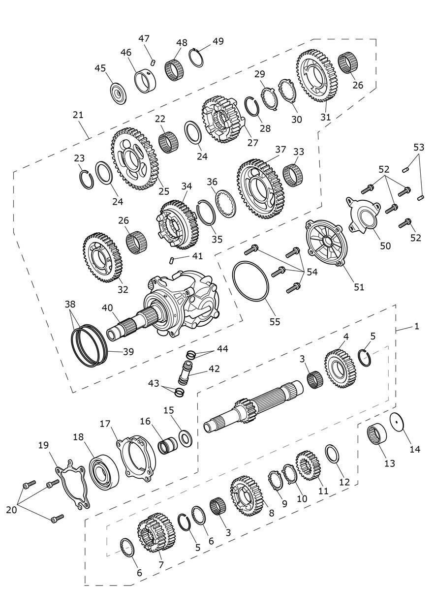 Transmission exploded diagram