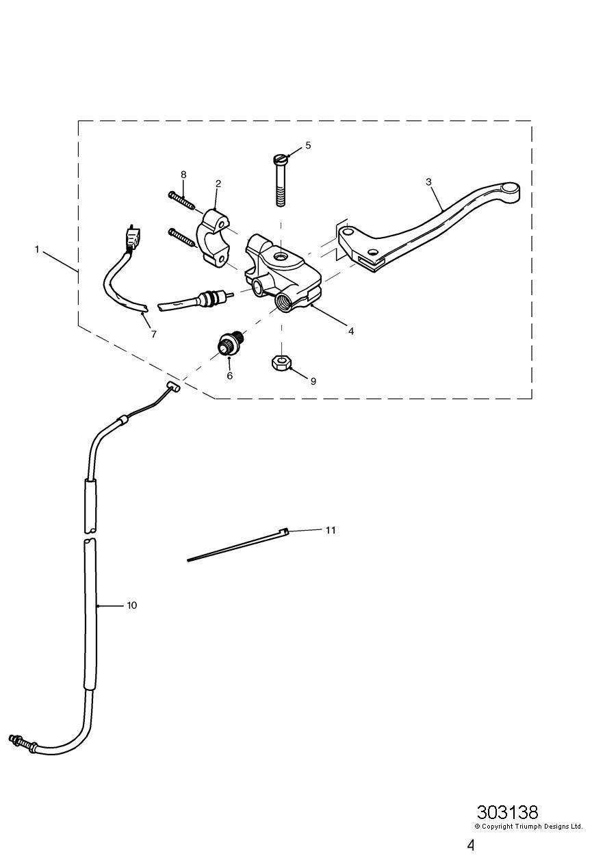 Control Cables exploded diagram