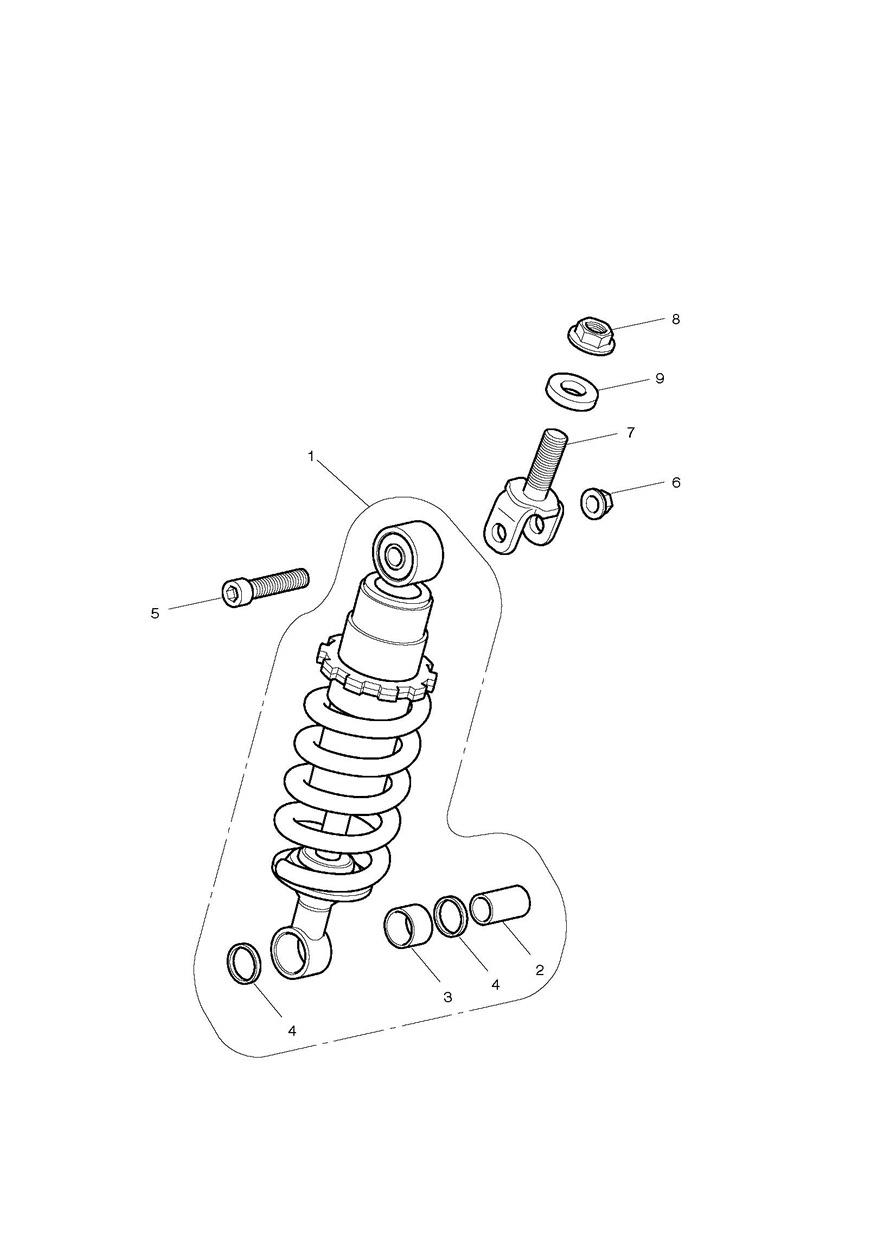 Rear Suspension Unit exploded diagram