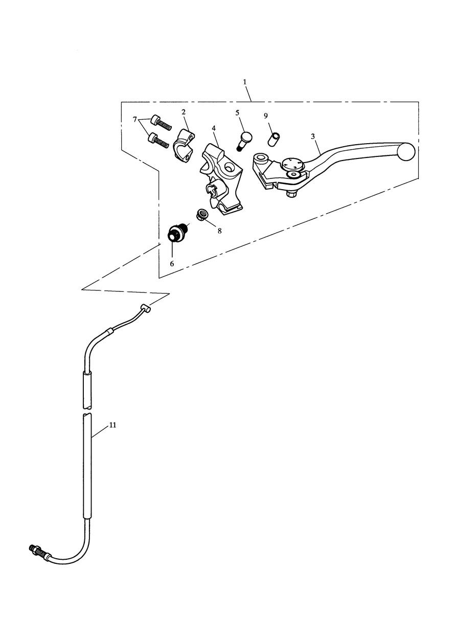 Clutch Controls exploded diagram