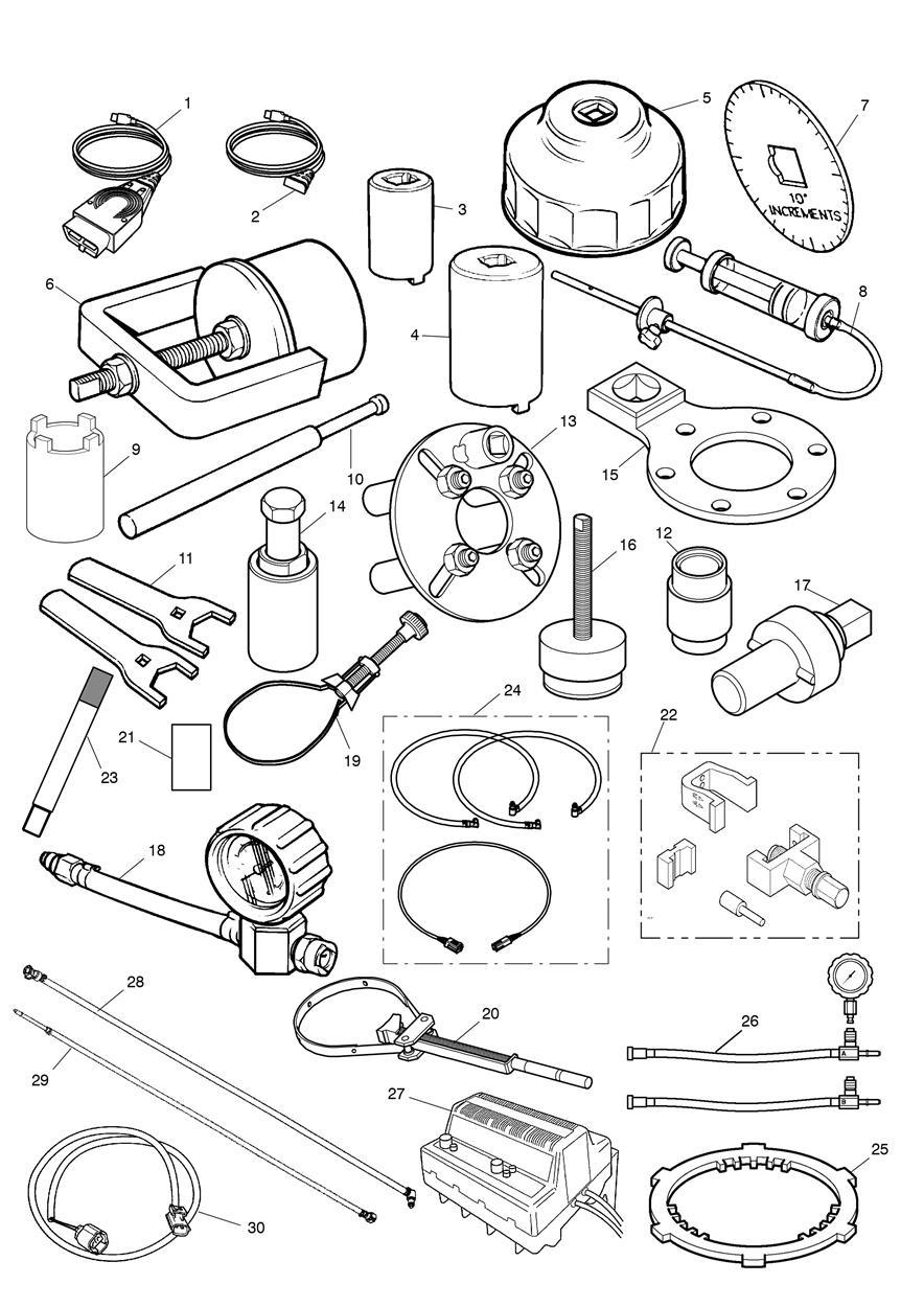Service Tools exploded diagram