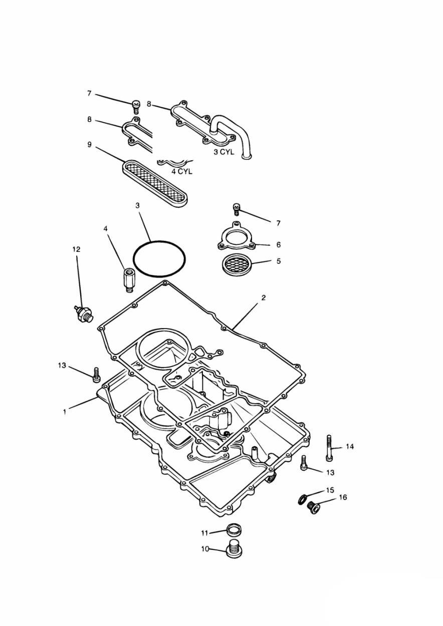 Sump exploded diagram