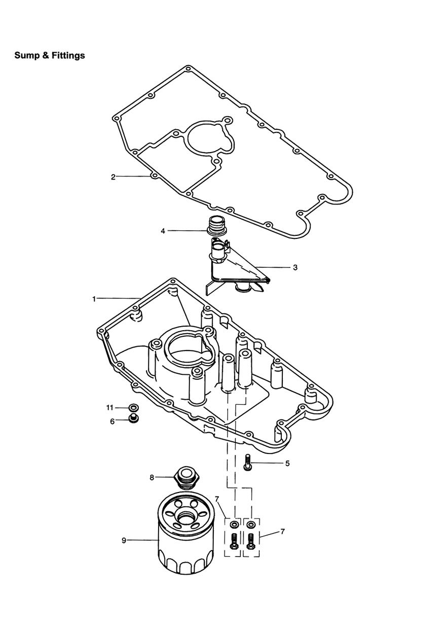 Sump exploded diagram