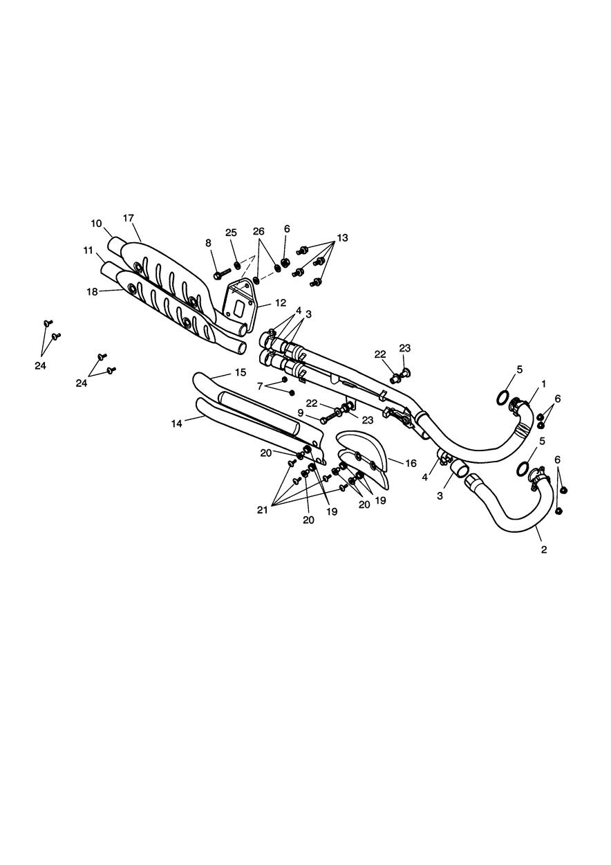 Exhaust System exploded diagram