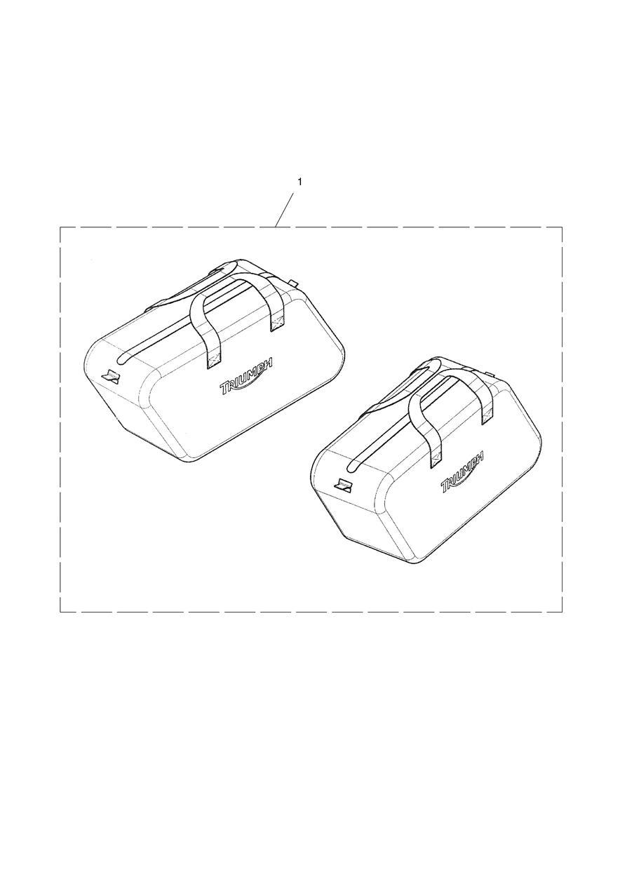 Inner Bag, Pannier, Pair exploded diagram