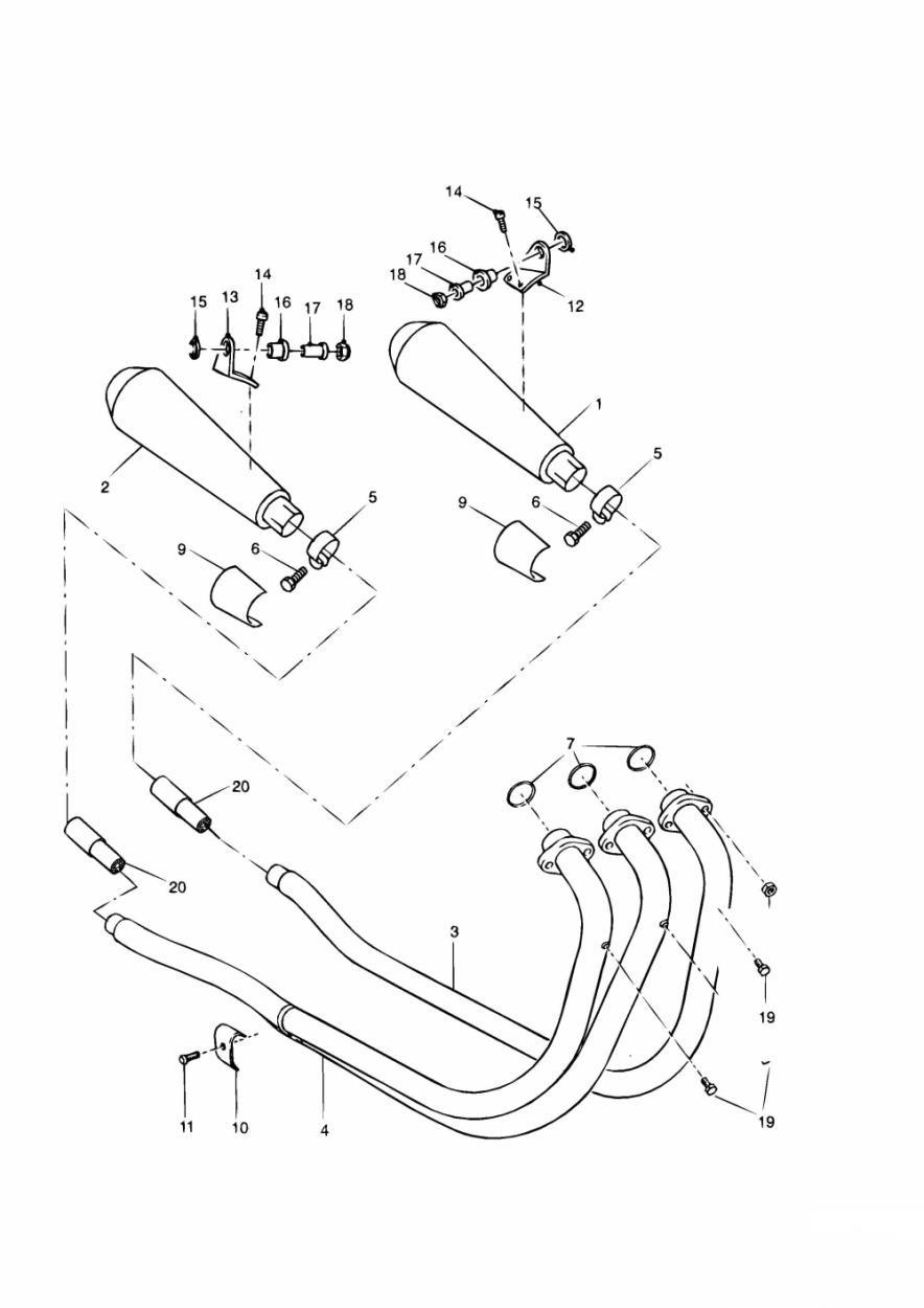 Exhaust System exploded diagram