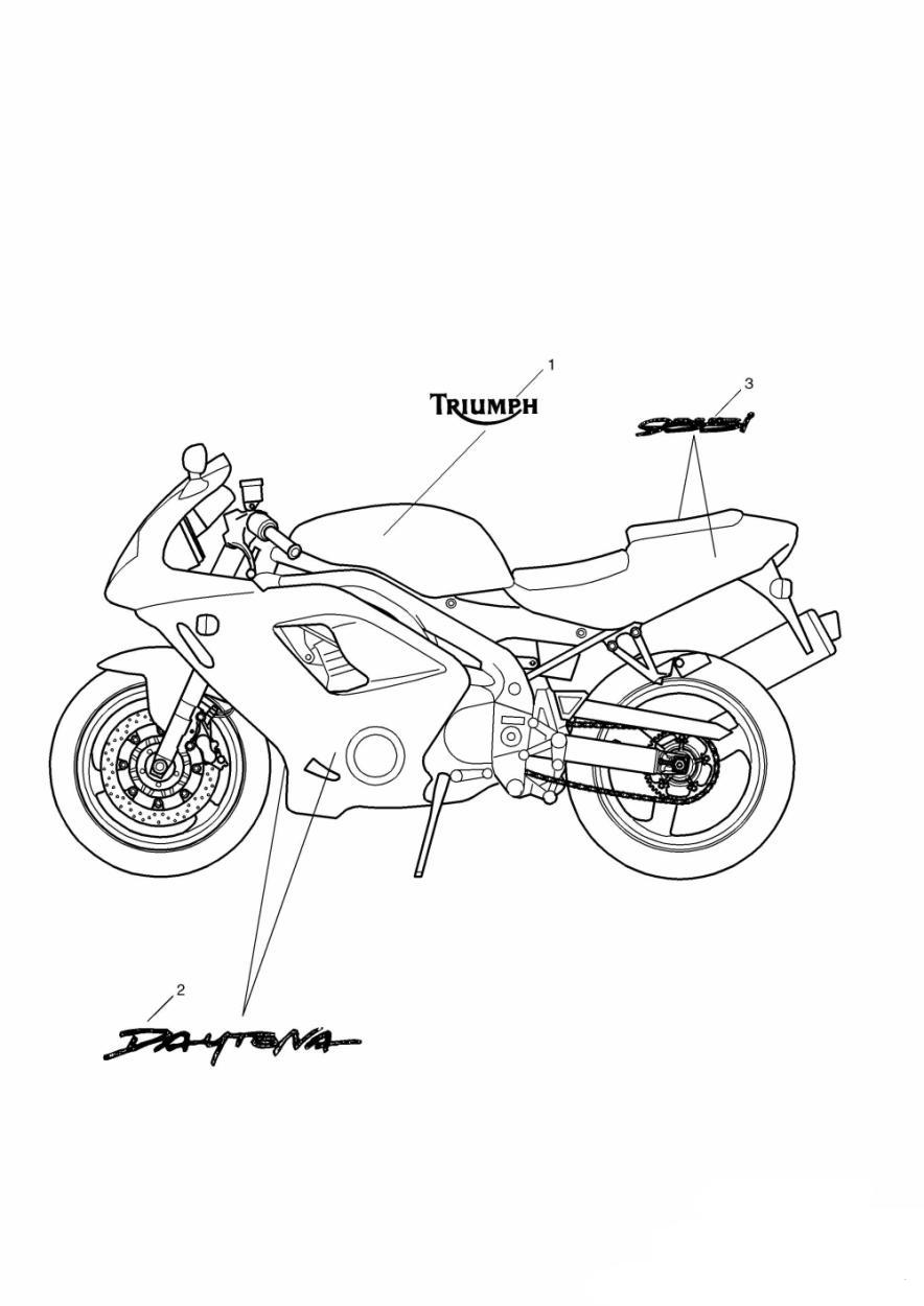 Bodywork Decals exploded diagram