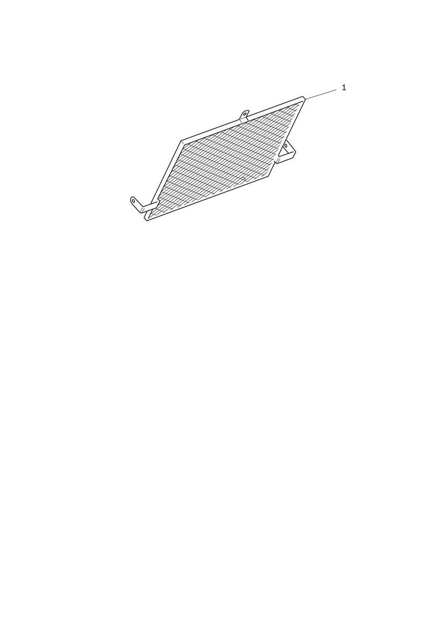 Radiator Guard Kit (Polypropylene) exploded diagram
