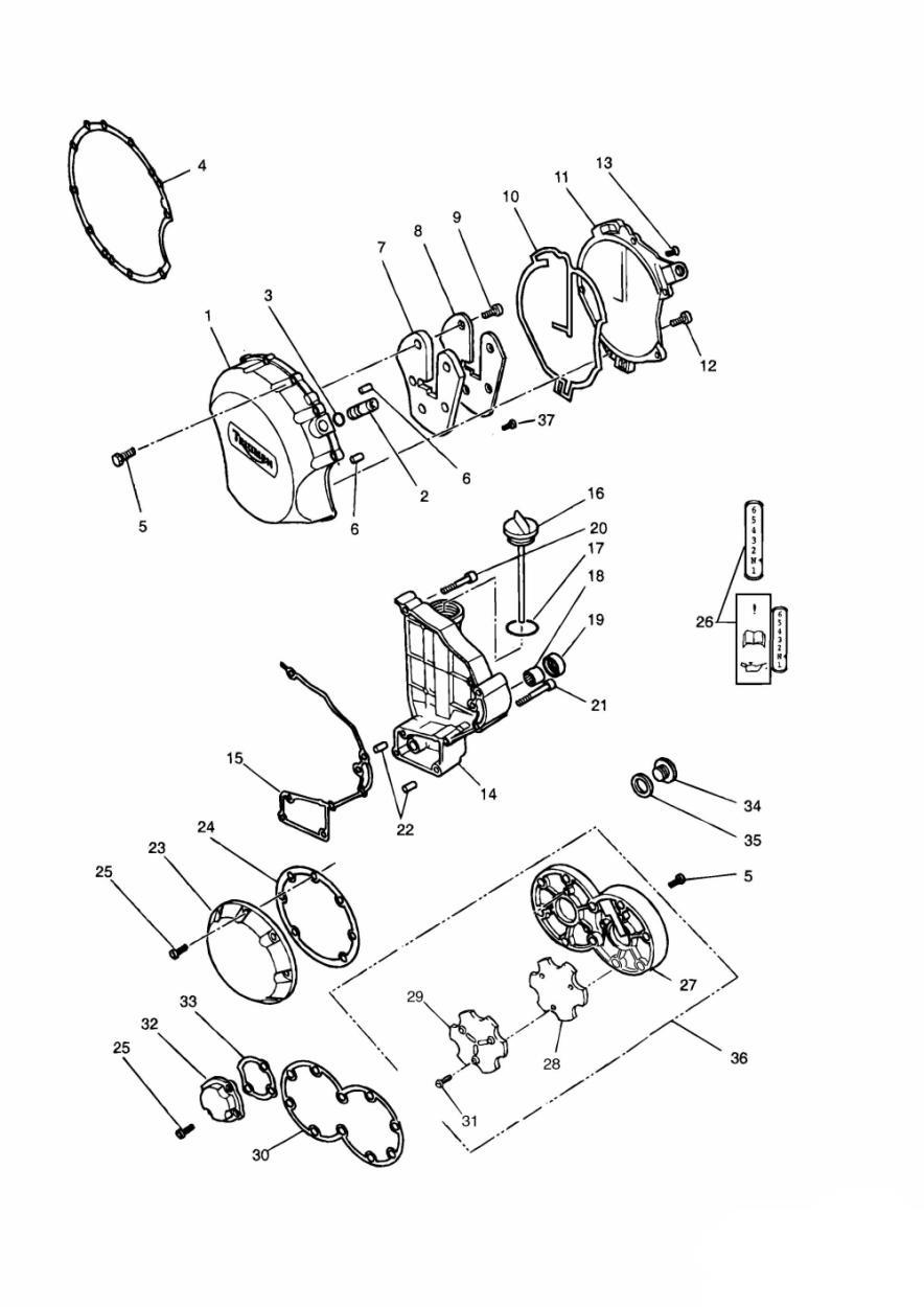 Engine Covers Black exploded diagram
