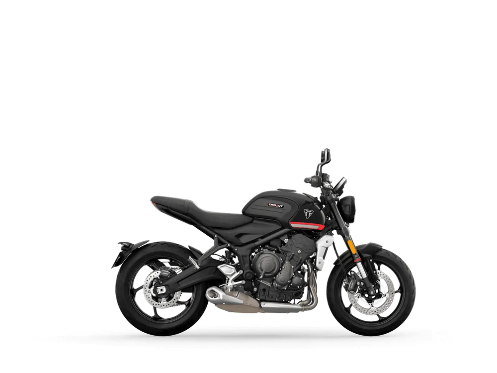 2021 Triumph Trident 660 in Sapphire Black, official Triumph photograph