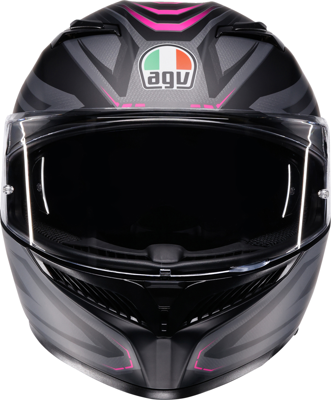 AGV K3 Syth Helmet in Matte Black/Pink