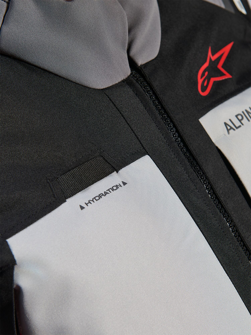 Andes v4 Drystar® Jacket - Dark Gray/Ice Gray/Black/Bright Red