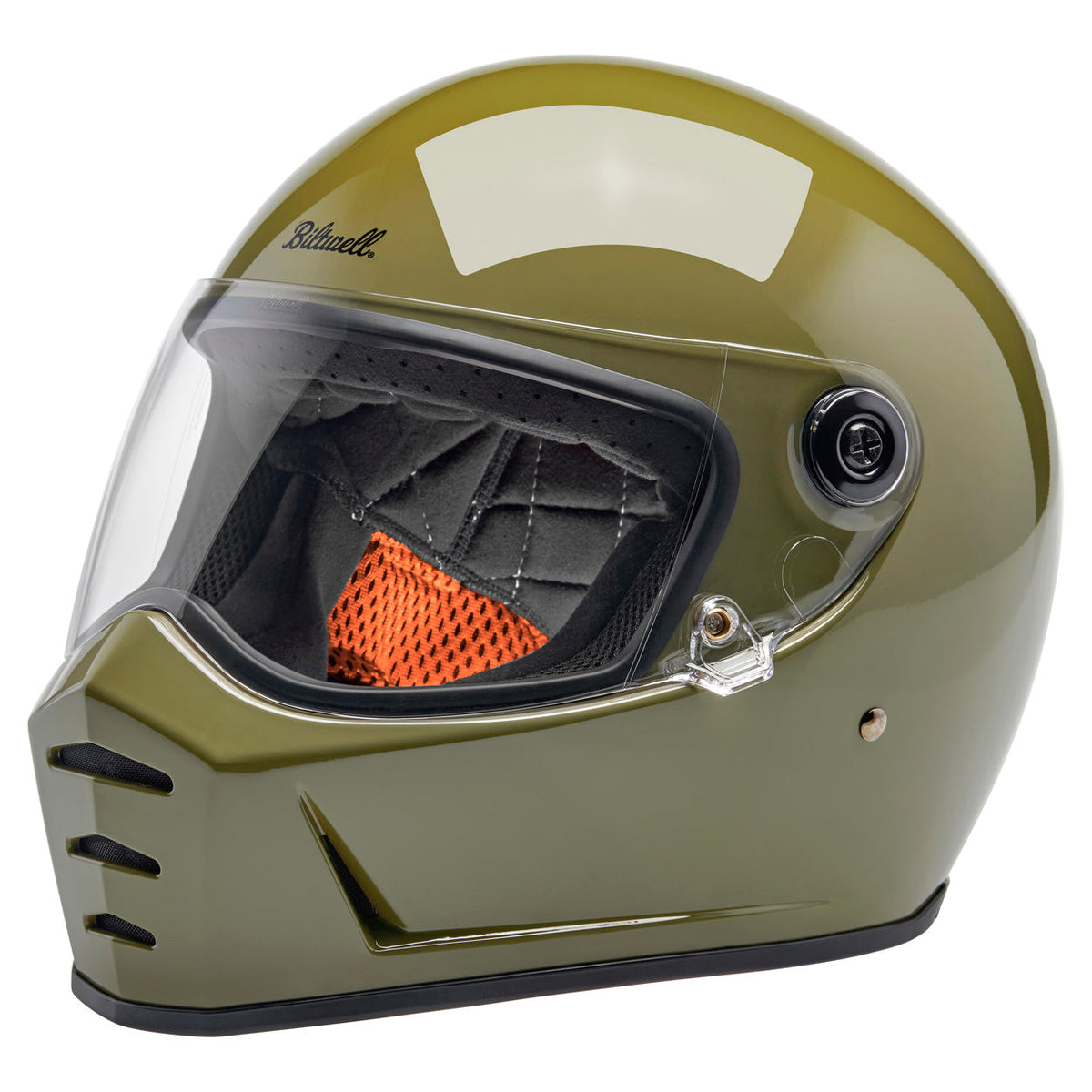 Biltwell Lane Splitter 22.06 Helmet in Gloss Olive Green