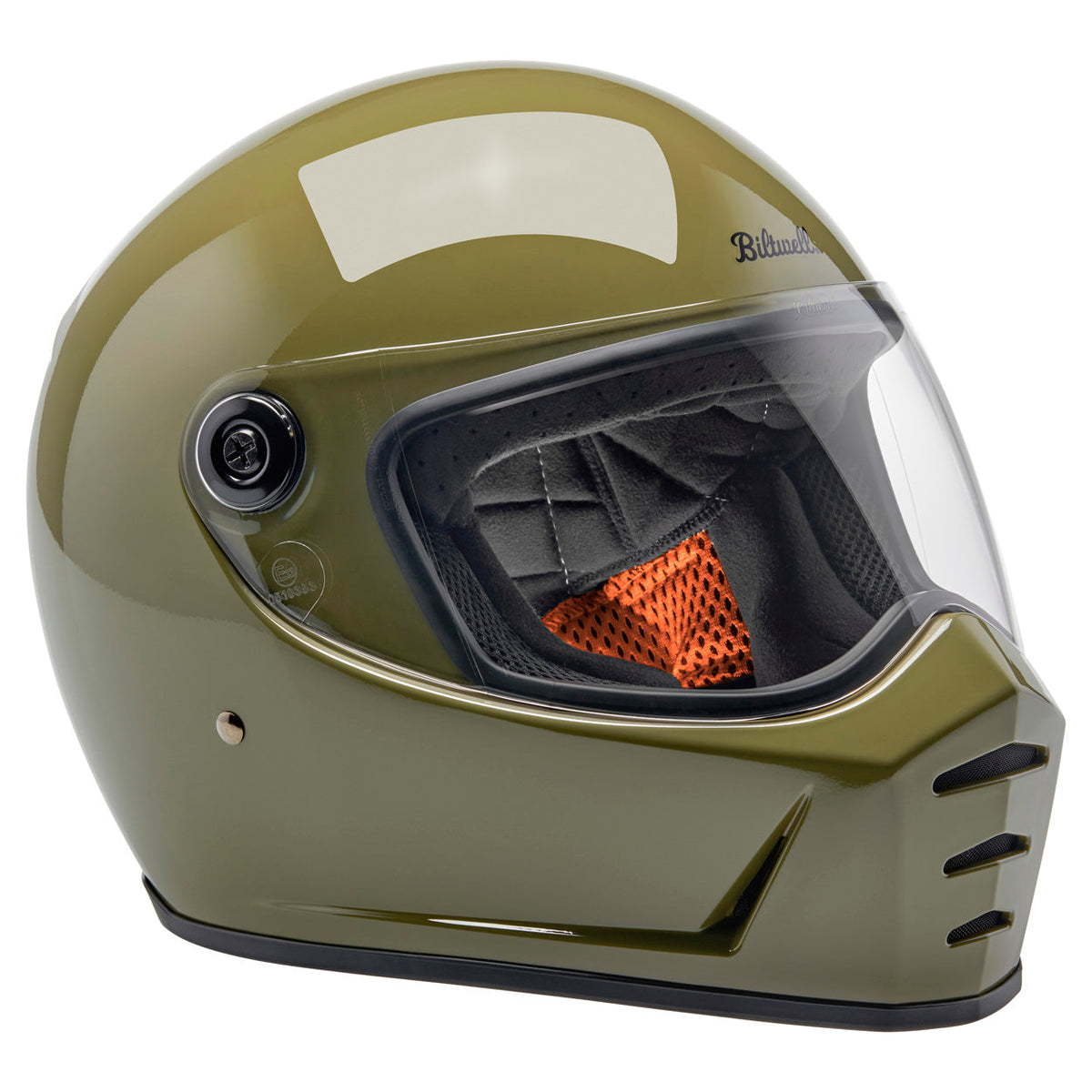 Biltwell Lane Splitter 22.06 Helmet in Gloss Olive Green
