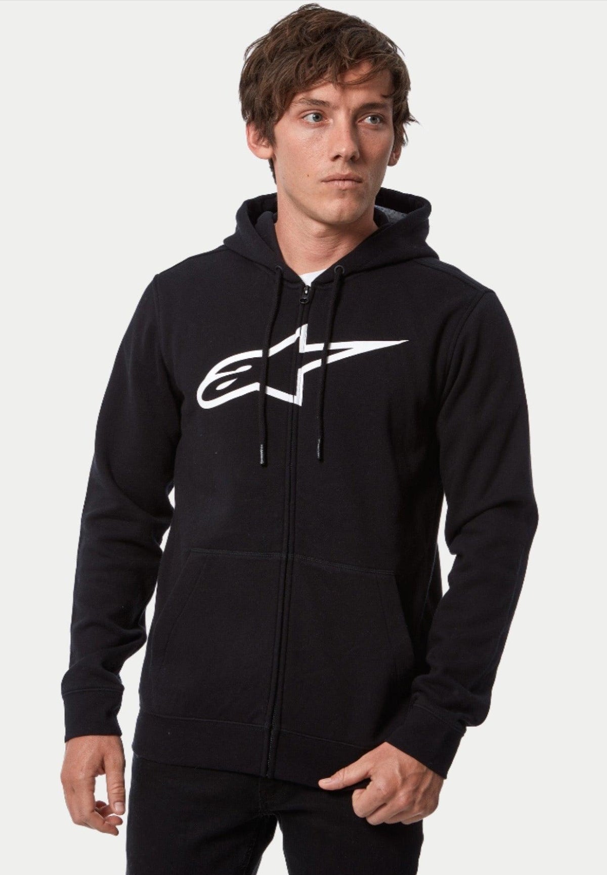 Alpinestars Ageless V3 Zip Hoodie in Black/White