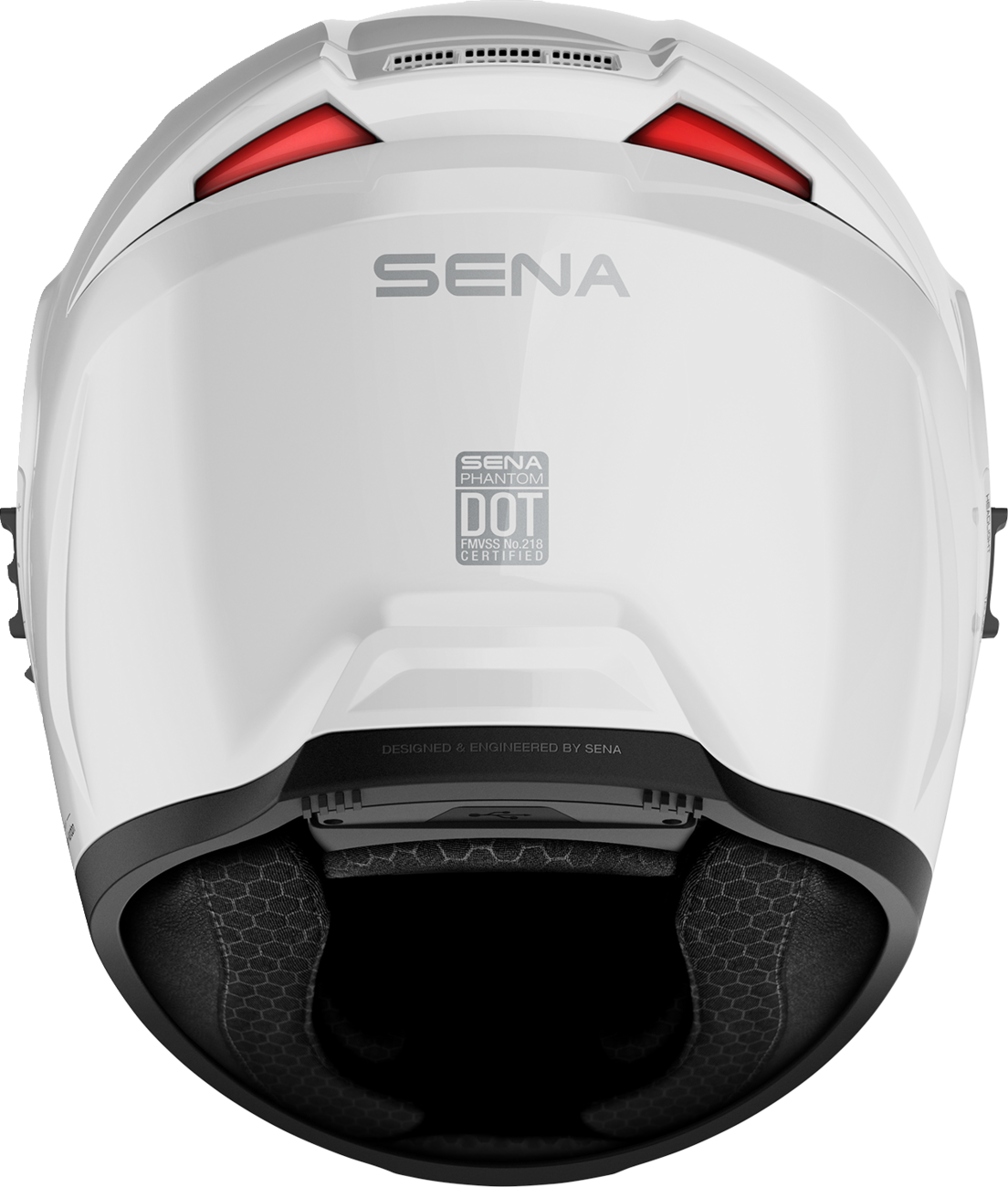 SENA Phantom ANC Helmet in Gloss White