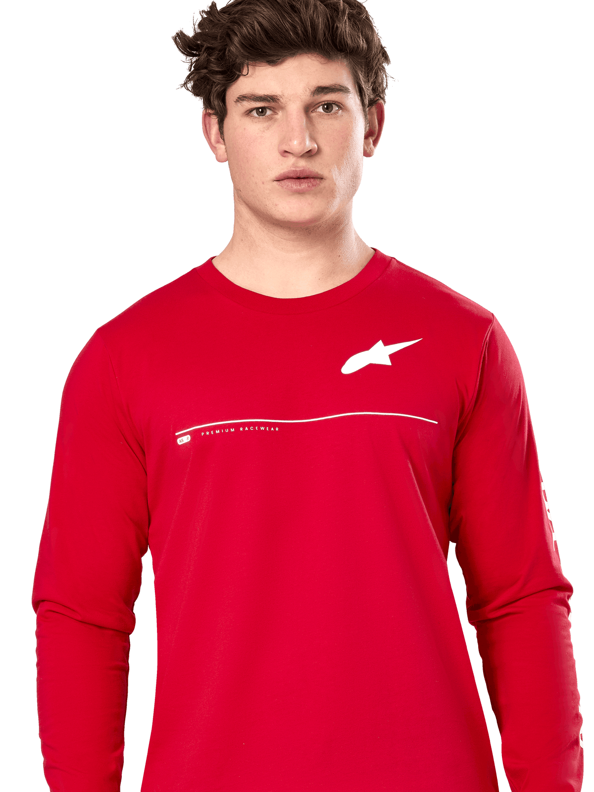 Alpinestars Committed Long-Sleeve CSF T-Shirt in Red