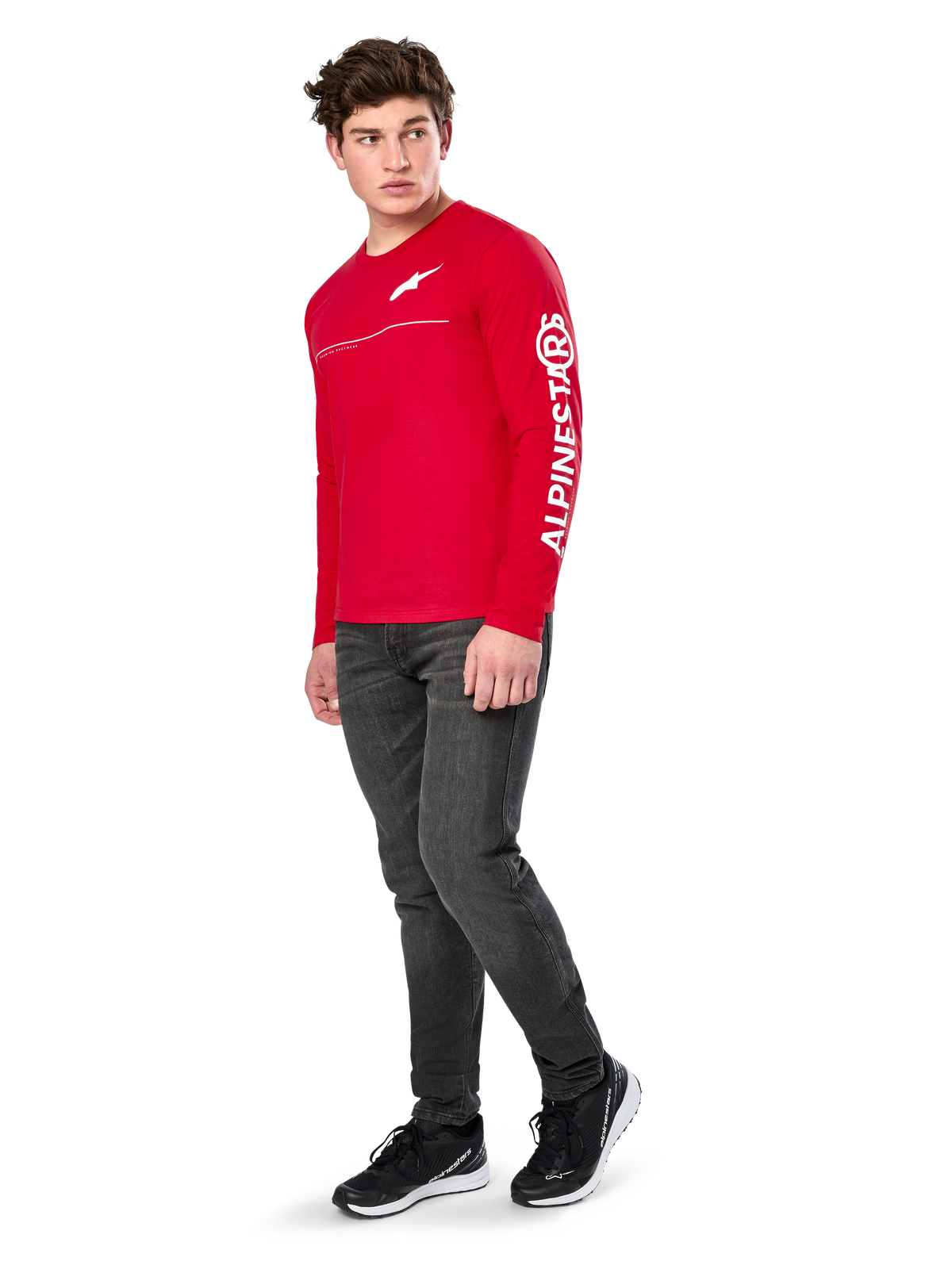 Alpinestars Committed Long-Sleeve CSF T-Shirt in Red
