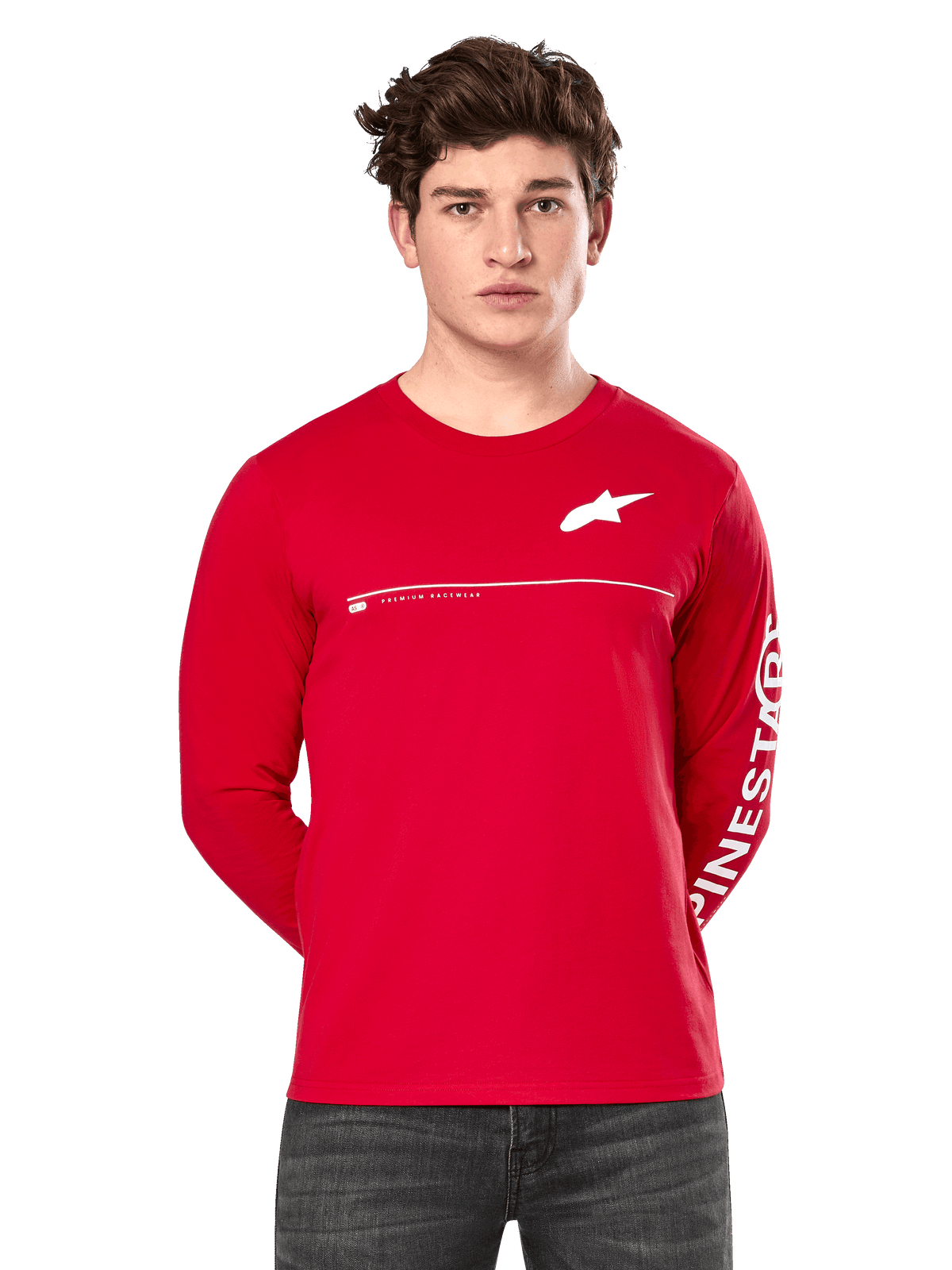 Alpinestars Committed Long-Sleeve CSF T-Shirt in Red