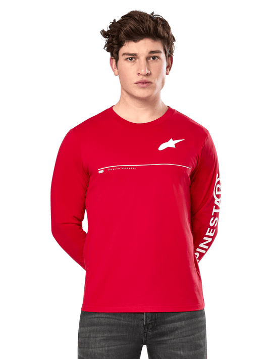 Alpinestars Committed Long-Sleeve CSF T-Shirt in Red