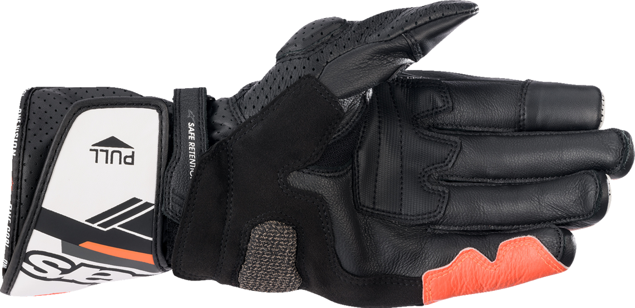 SP-8 V3 Gloves - Black/White/Fluo Red