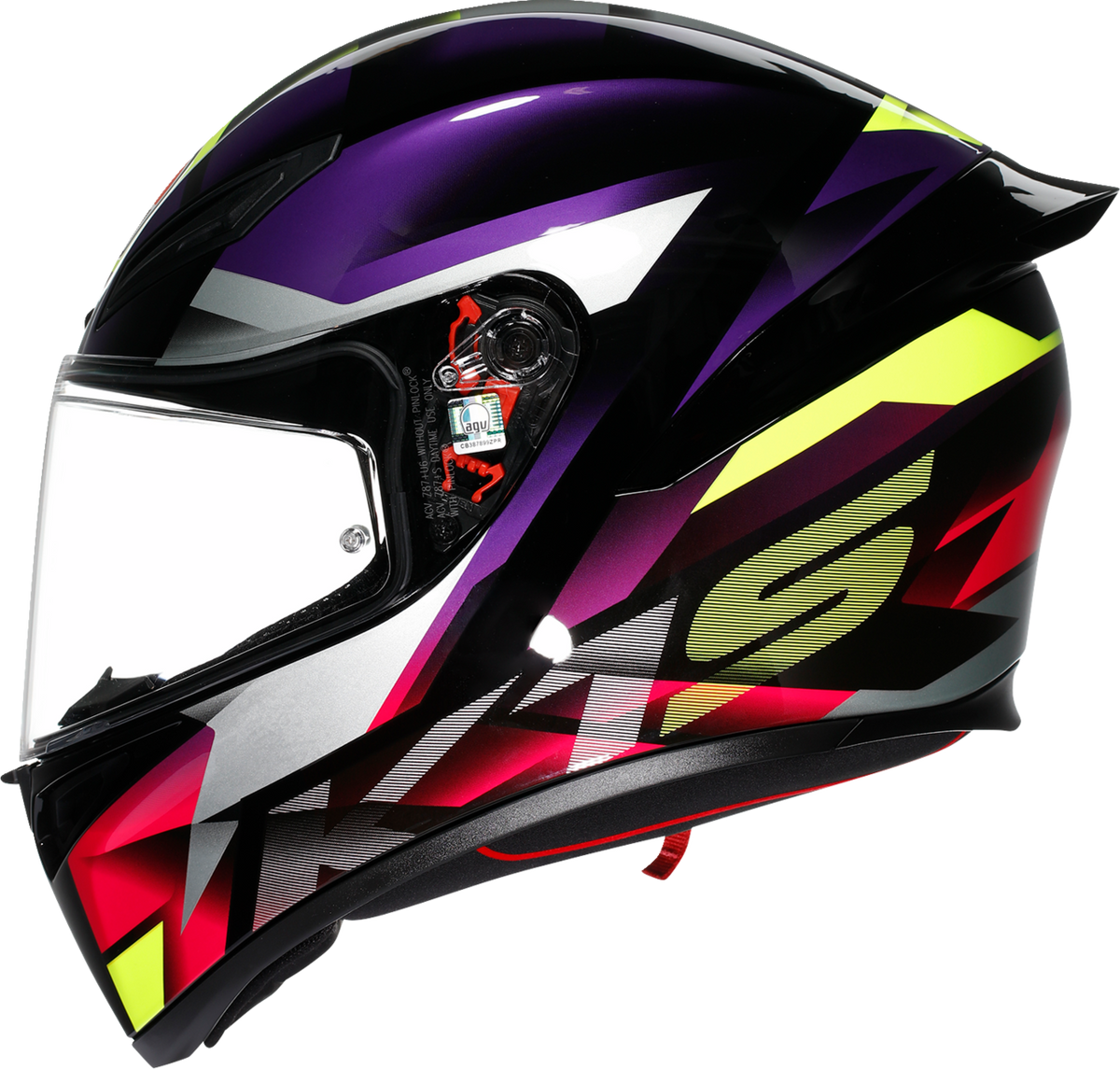 AGV K1 S Fastlap Helmet in Black/Purple/Pink