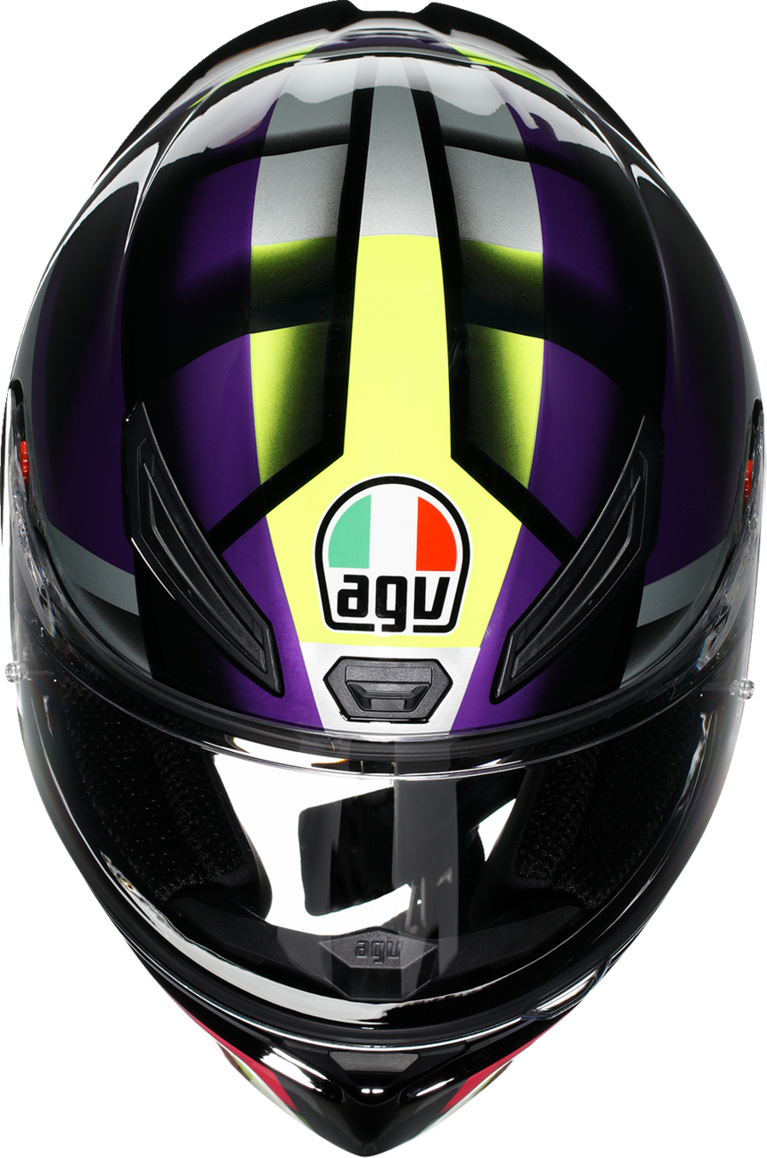 AGV K1 S Fastlap Helmet in Black/Purple/Pink