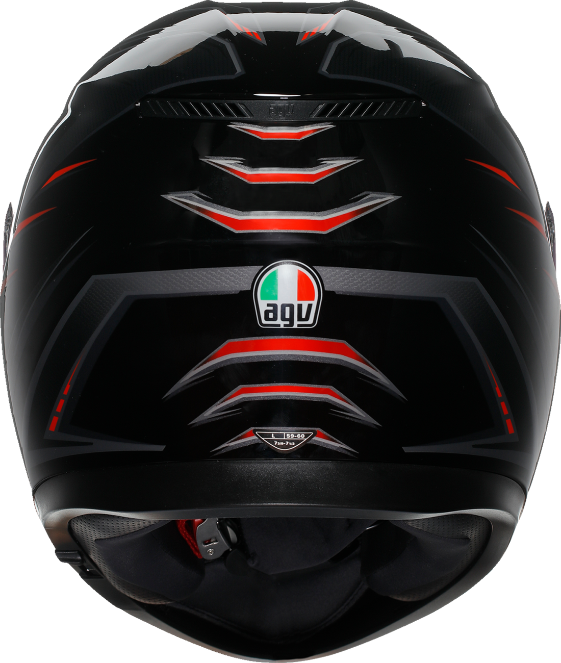 AGV K3 Syth Helmet in Black/Red