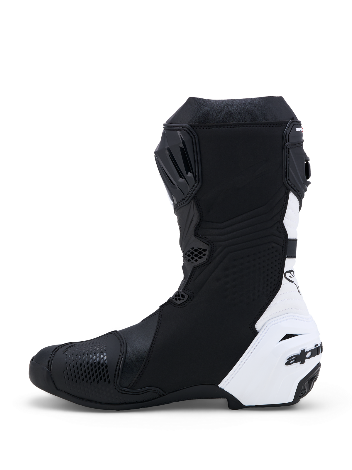 Alpinestars Supertech R Boots in Black/White