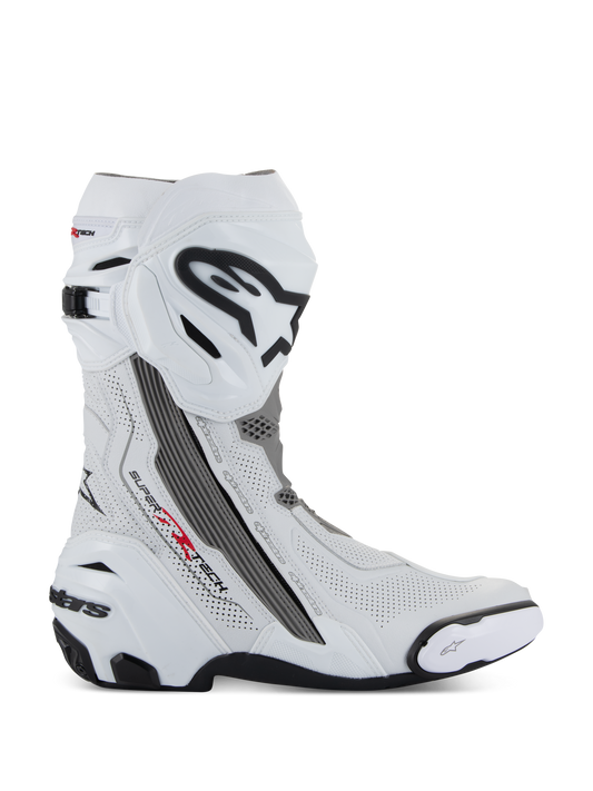 Alpinestars Supertech R Vented Boots in White/Gray/Black
